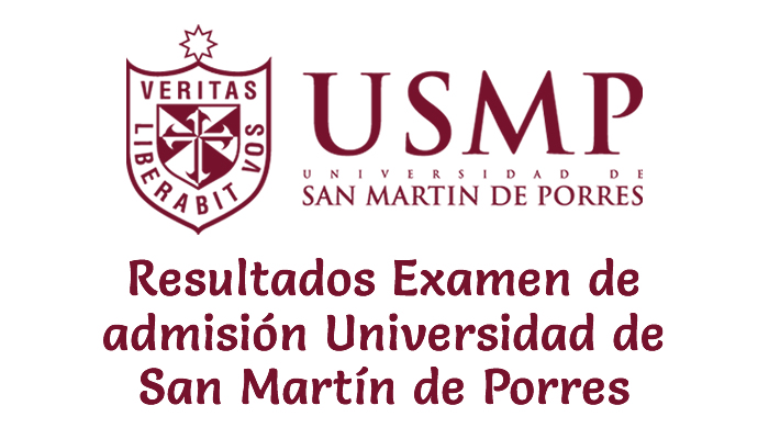 Resultados de Examen Universidad de San Martín de Porres