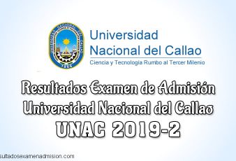 Resultados de examen UNAC 2019-2