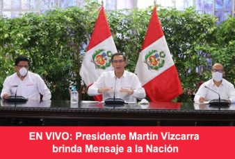 En vivo Presidente Martín Vizcarra brinda Mensaje a la Nación